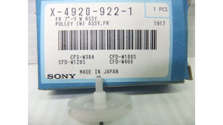 Sony   X-4920-922-1 poulie
